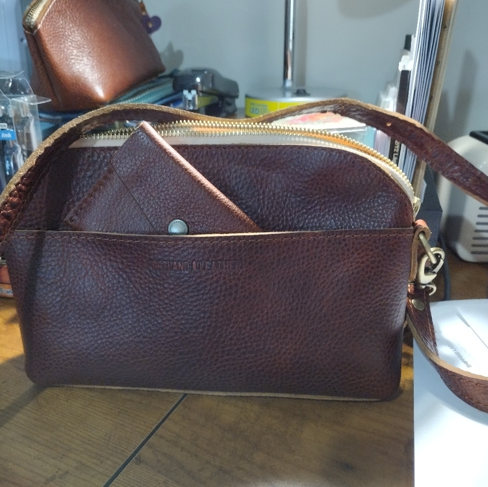 Crossbody and small wallet.